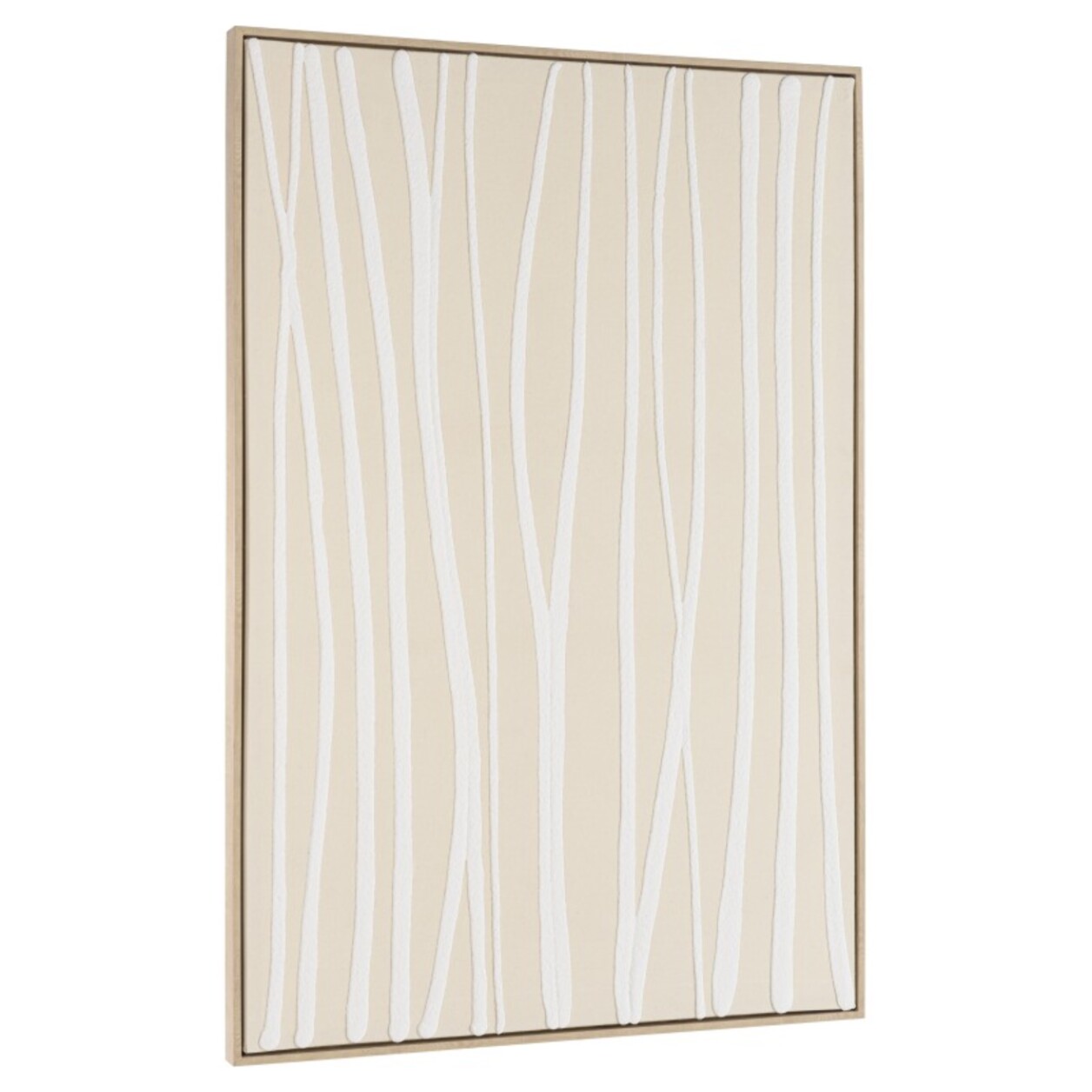 HOMER - Décoration murale B - 83x123cm lignes abstraites, cadre naturel