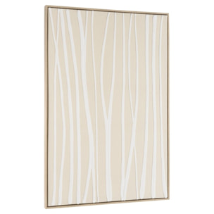 HOMER - Décoration murale B - 83x123cm lignes abstraites, cadre naturel