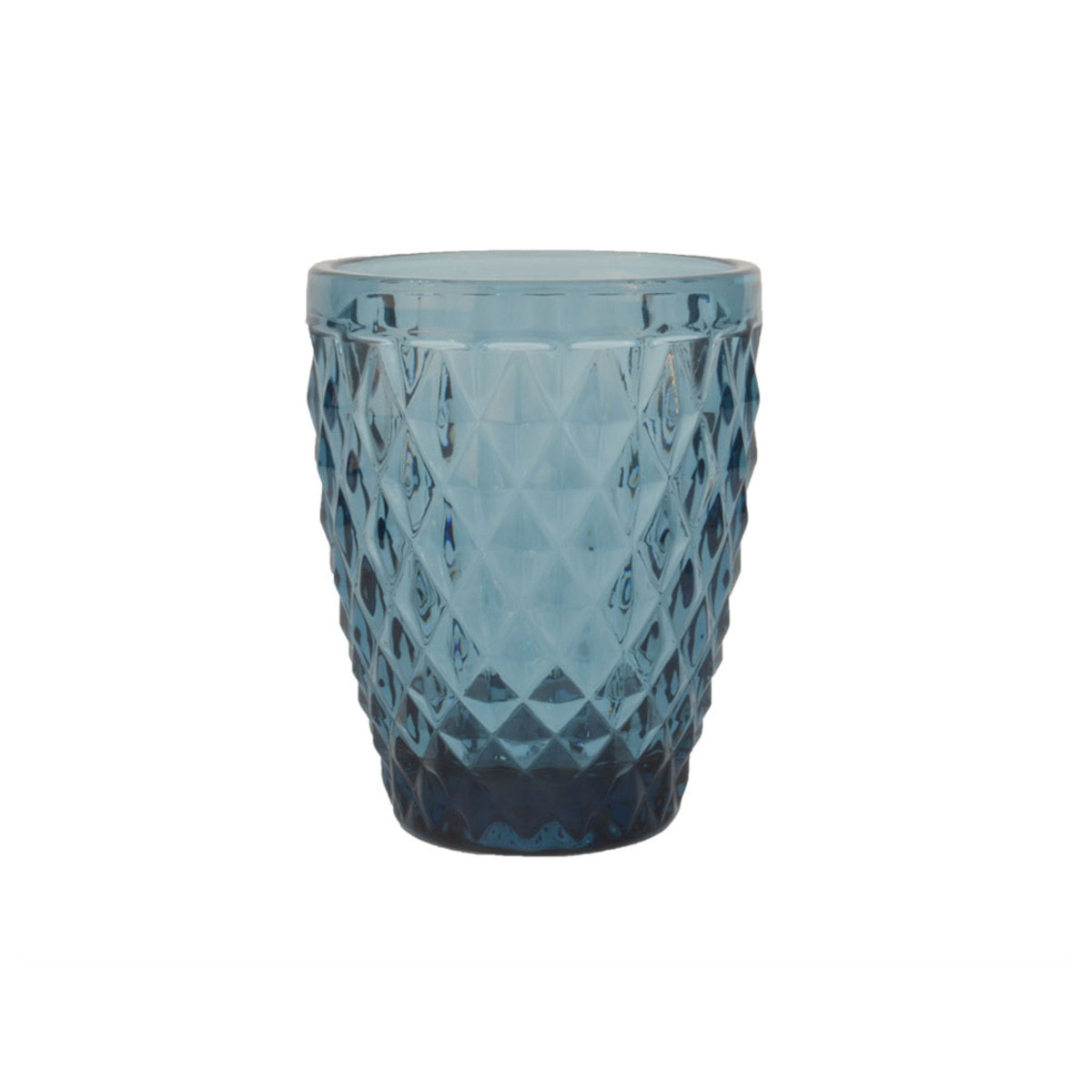 Strass azul - Lote de 6 vasos de 22 cl