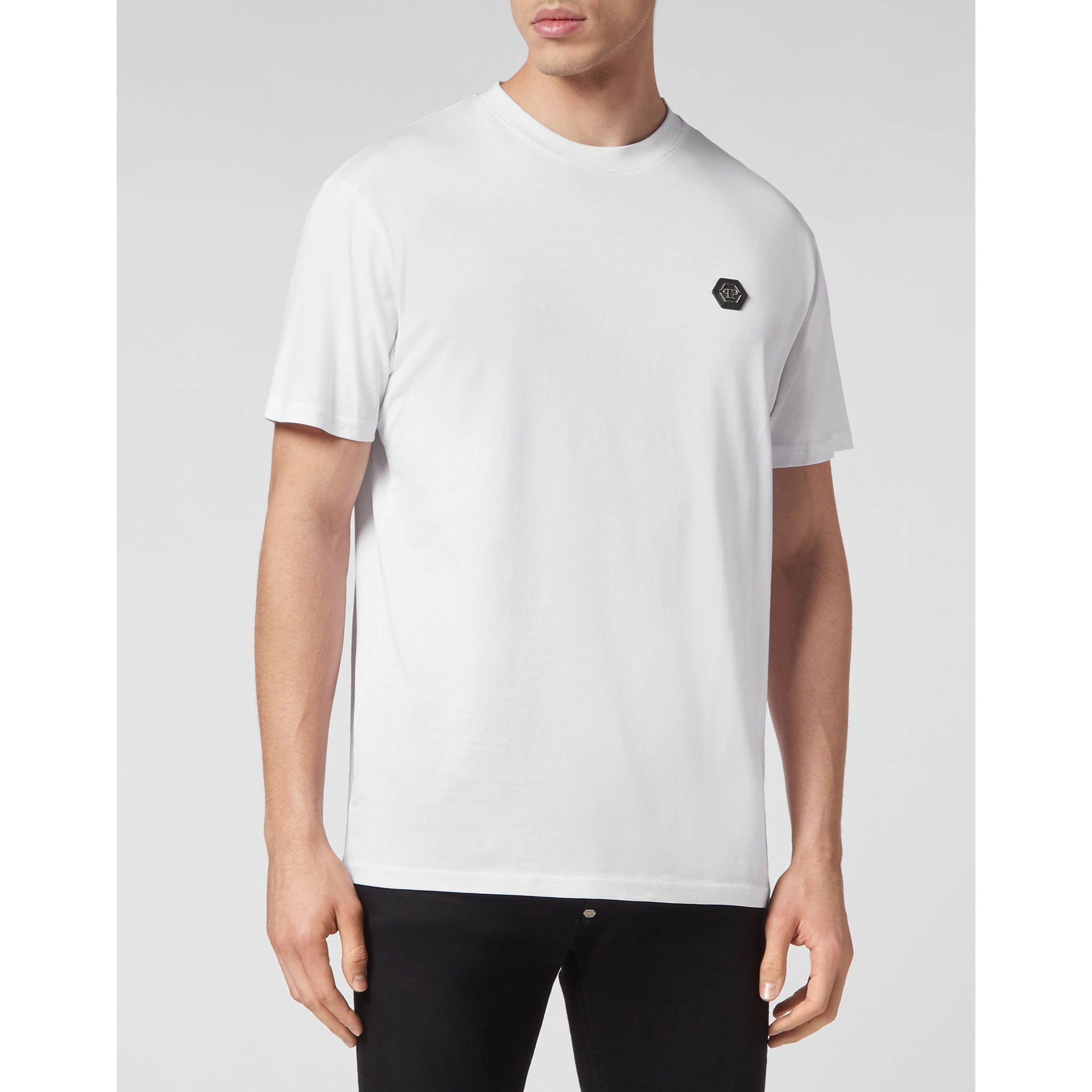 PHILIPP PLEIN Camiseta de cuello redondo y manga corta GOTHIC PLEIN