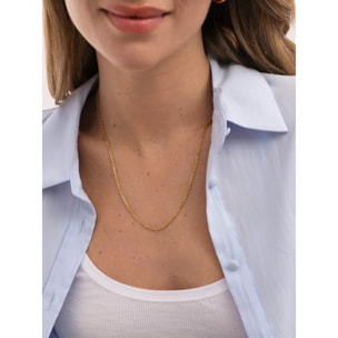 Collar Ana Acero Baño Oro