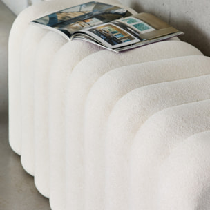 Banc, bout de lit contemporain tissu ITO