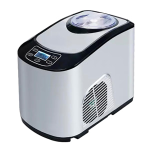 Heladera automática doméstica de 140W. Con un 1.5L litro de capacidad y compresor eléctrico. 2 modos de helados.