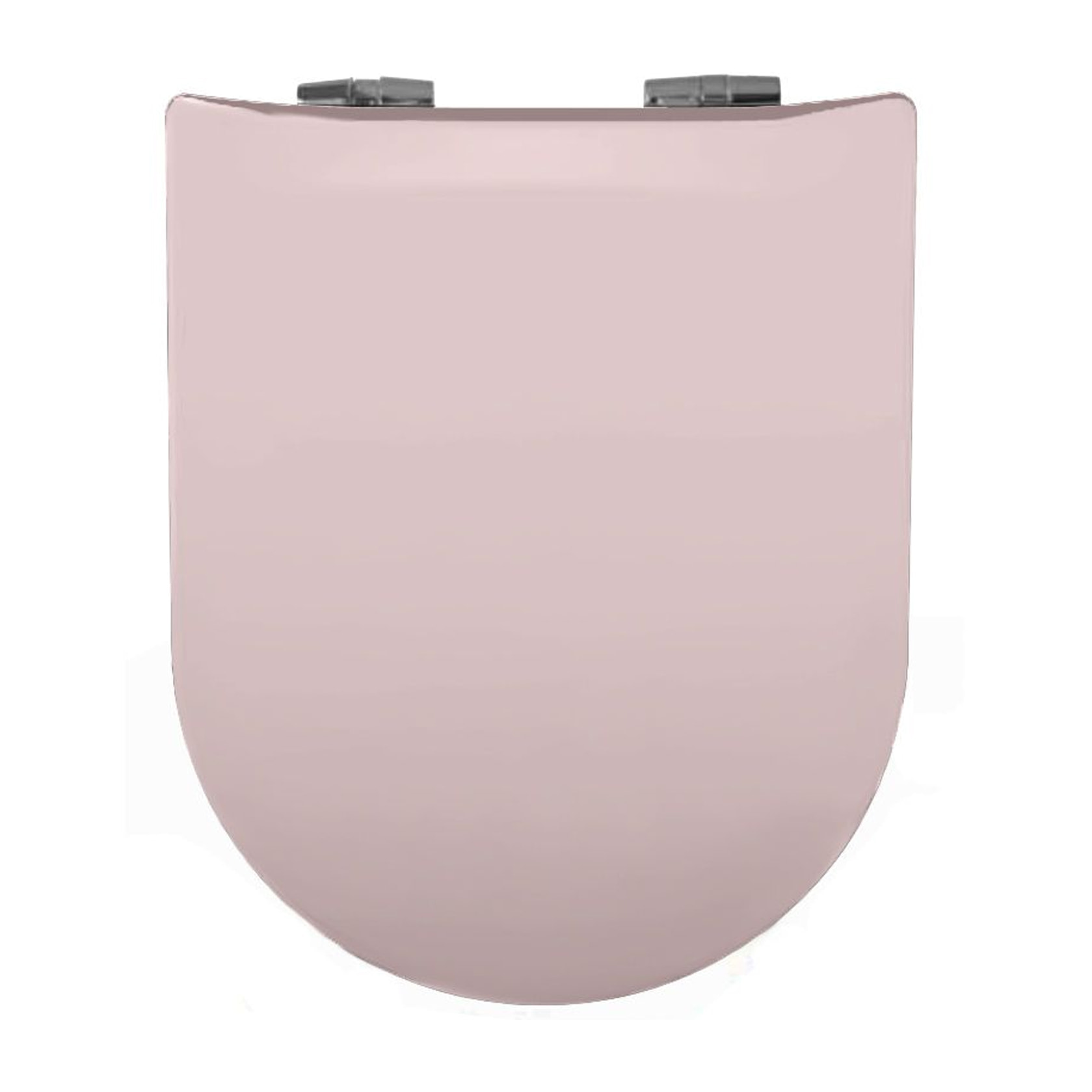 Abattant wood slim déclipsable uni - Rose Clair