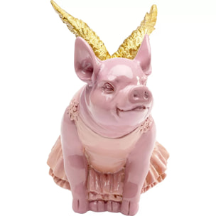 Tirelire cochon ailé rose 15cm Kare Design