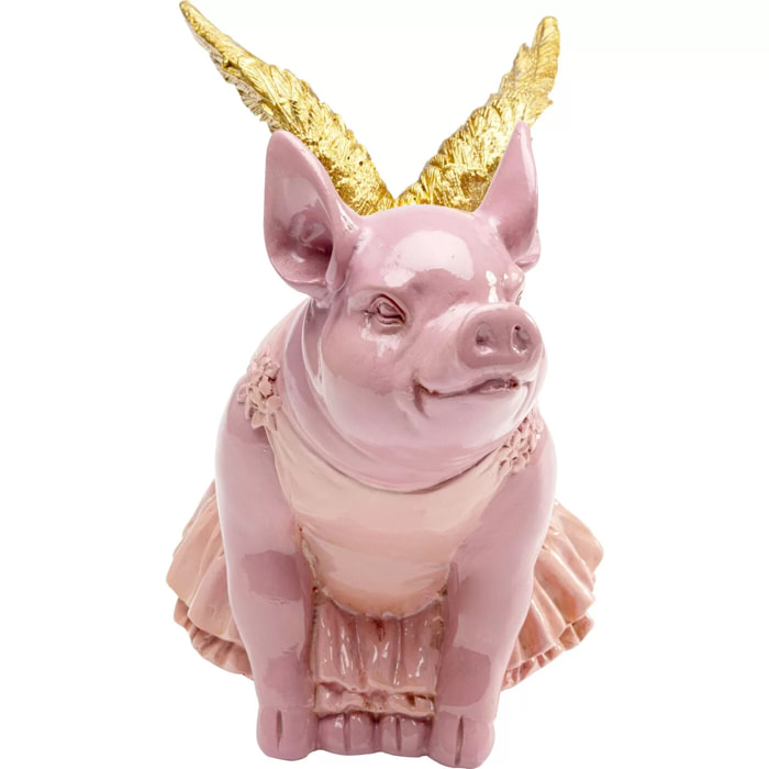 Tirelire cochon ailé rose 15cm Kare Design