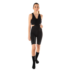 CULOTTE DE COMPRESIÓN CICLISMO PARA MUJER DE LONGITUD CORTA BLUEBALL EN NEGRO