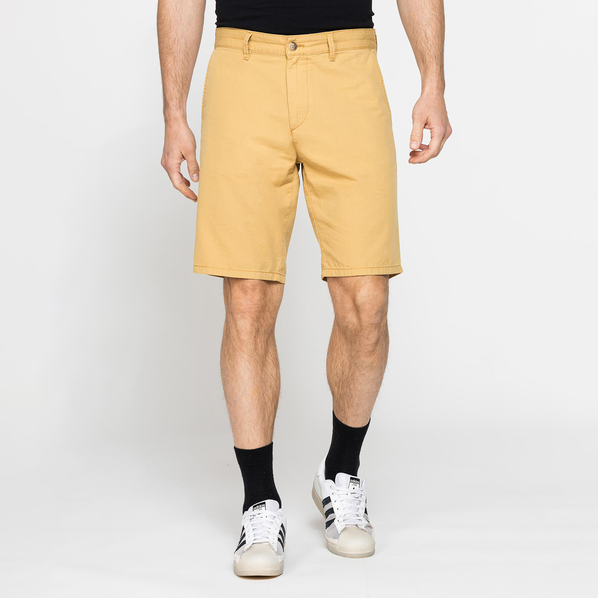 PANTALONE CORTO CHINO IN LEGGERA GABARDINA DI COTONE