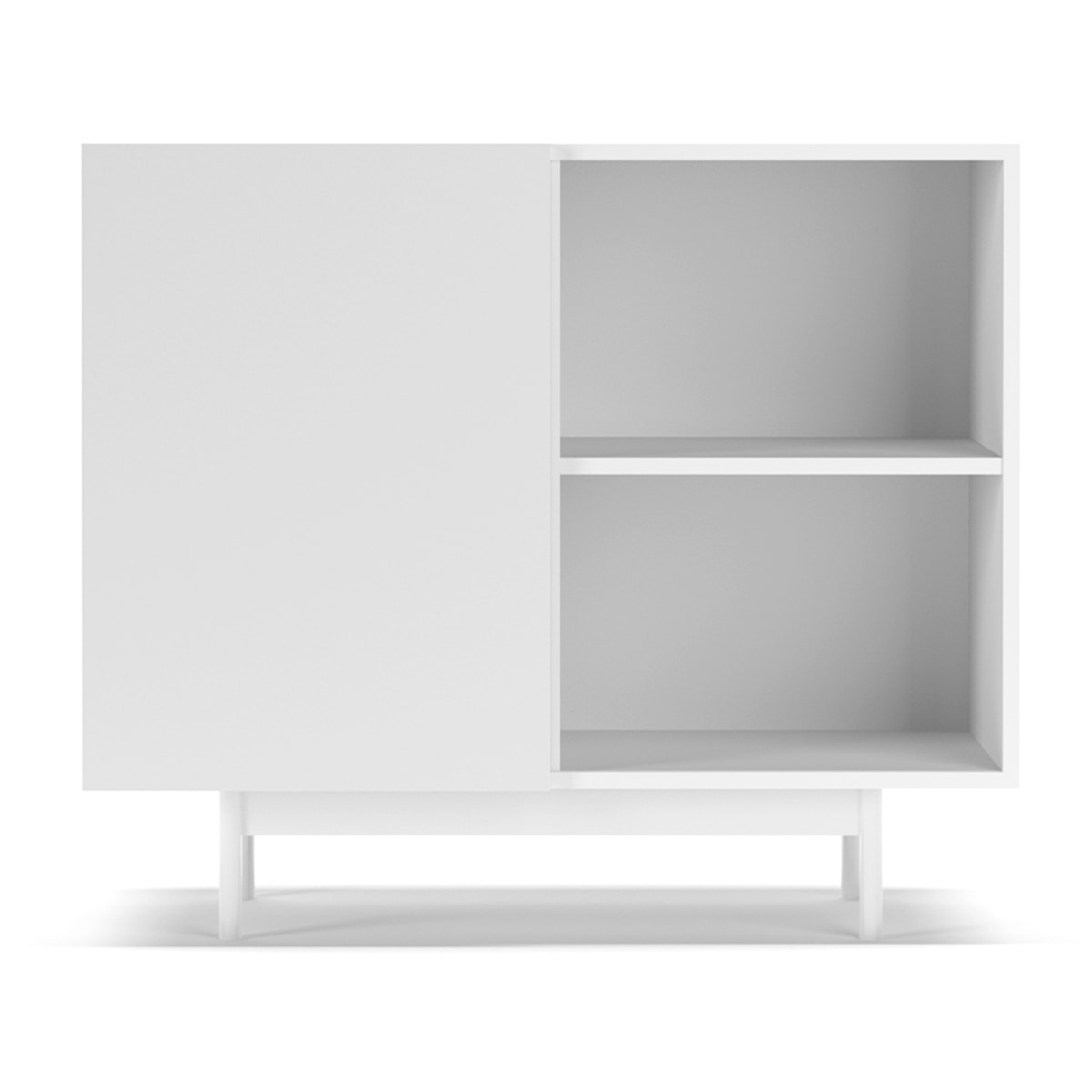 Aparador 1 puerta Printed blanco 78x90x34 cm