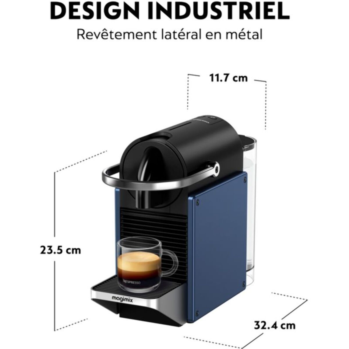 Nespresso DELONGHI Pixie bleu