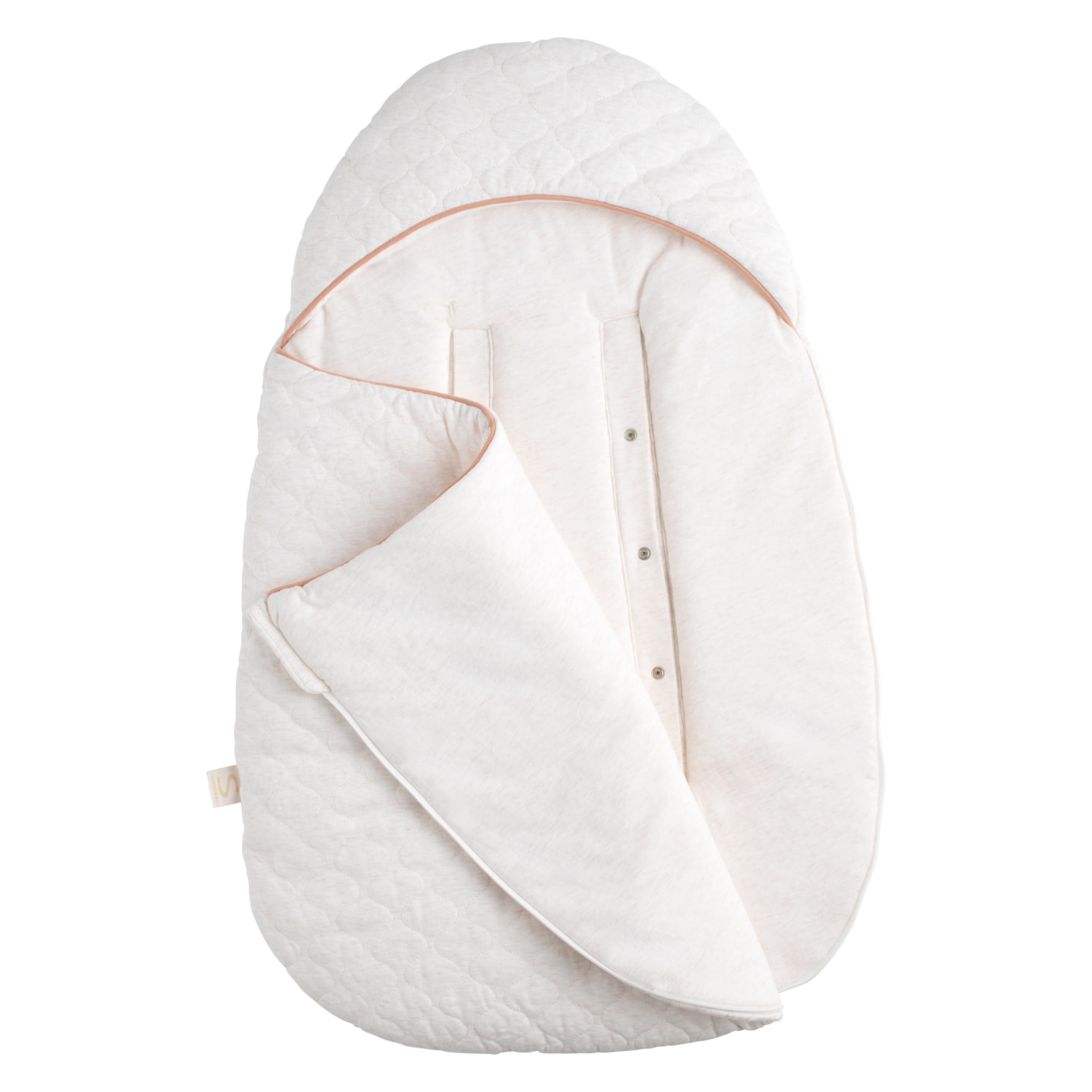 Nid d'ange bébé 5 attaches en coton matelassé