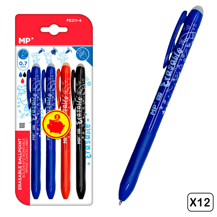 12 PACKS PENNA CANCELLO CLICK 4Uds.