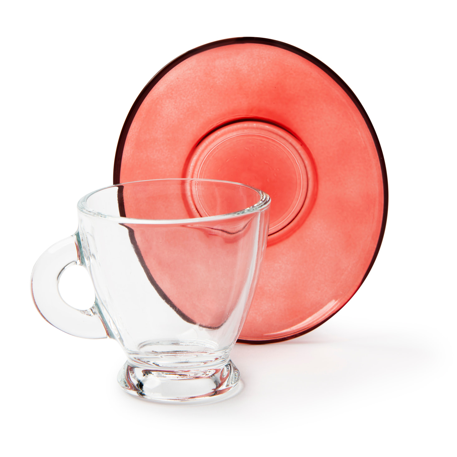 Set 6 Tazzine Caffè con Piattino Excelsa – Istanbul, Vetro Multicolore