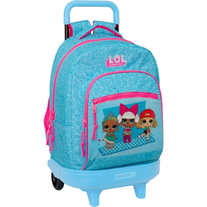 Mochila gde. c/ruedas compact extraible lol surprise! "divas"