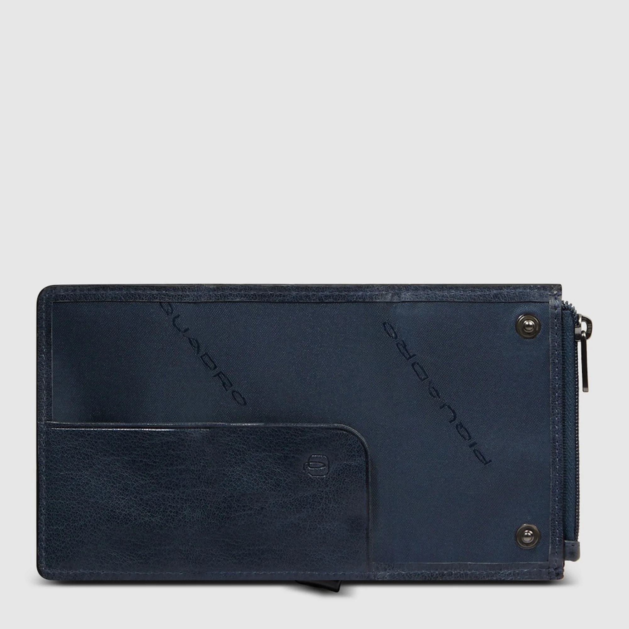 Piquadro Portafoglio compatto con portacarte automatico, porta monete e protezione RFID