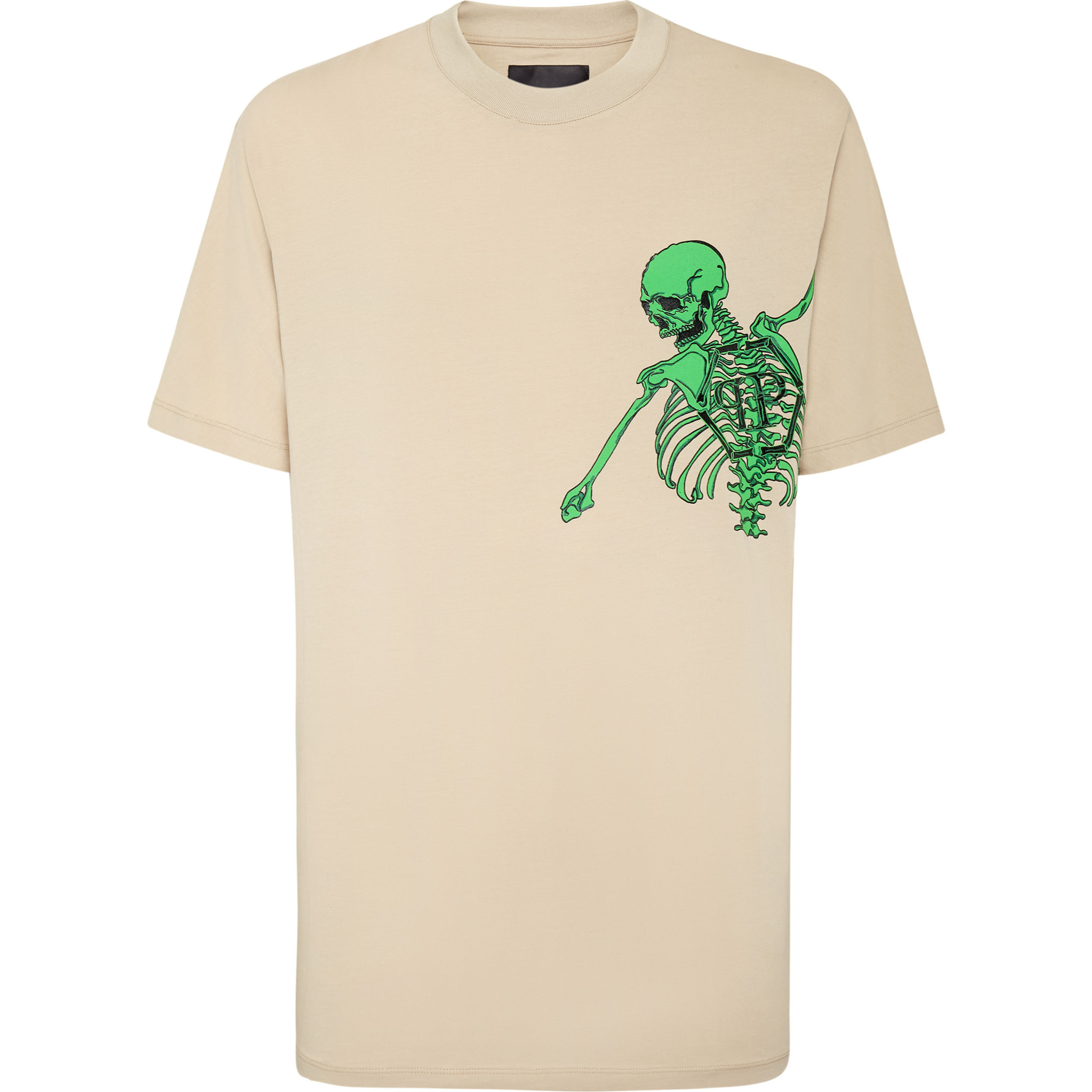 PHILIPP PLEIN T-Shirt Round Neck SKELETON