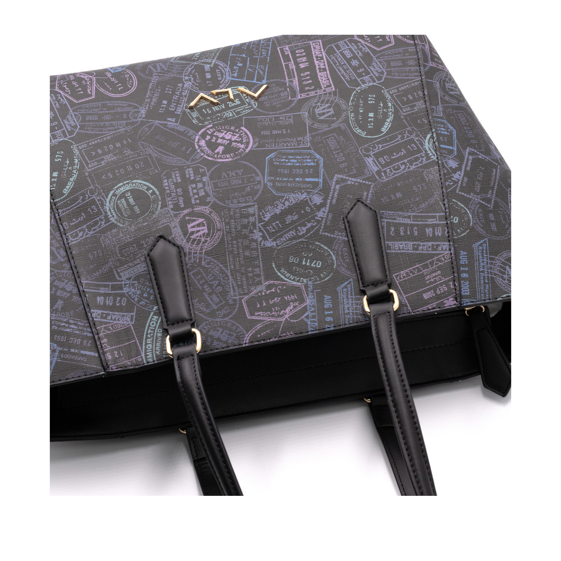 Borsa a spalla  da donna Poliuretano Prodotto alla Moda 44x16x28 cm