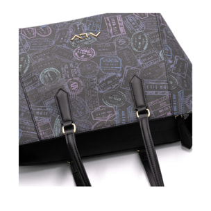 Borsa a spalla  da donna Poliuretano Prodotto alla Moda 44x16x28 cm