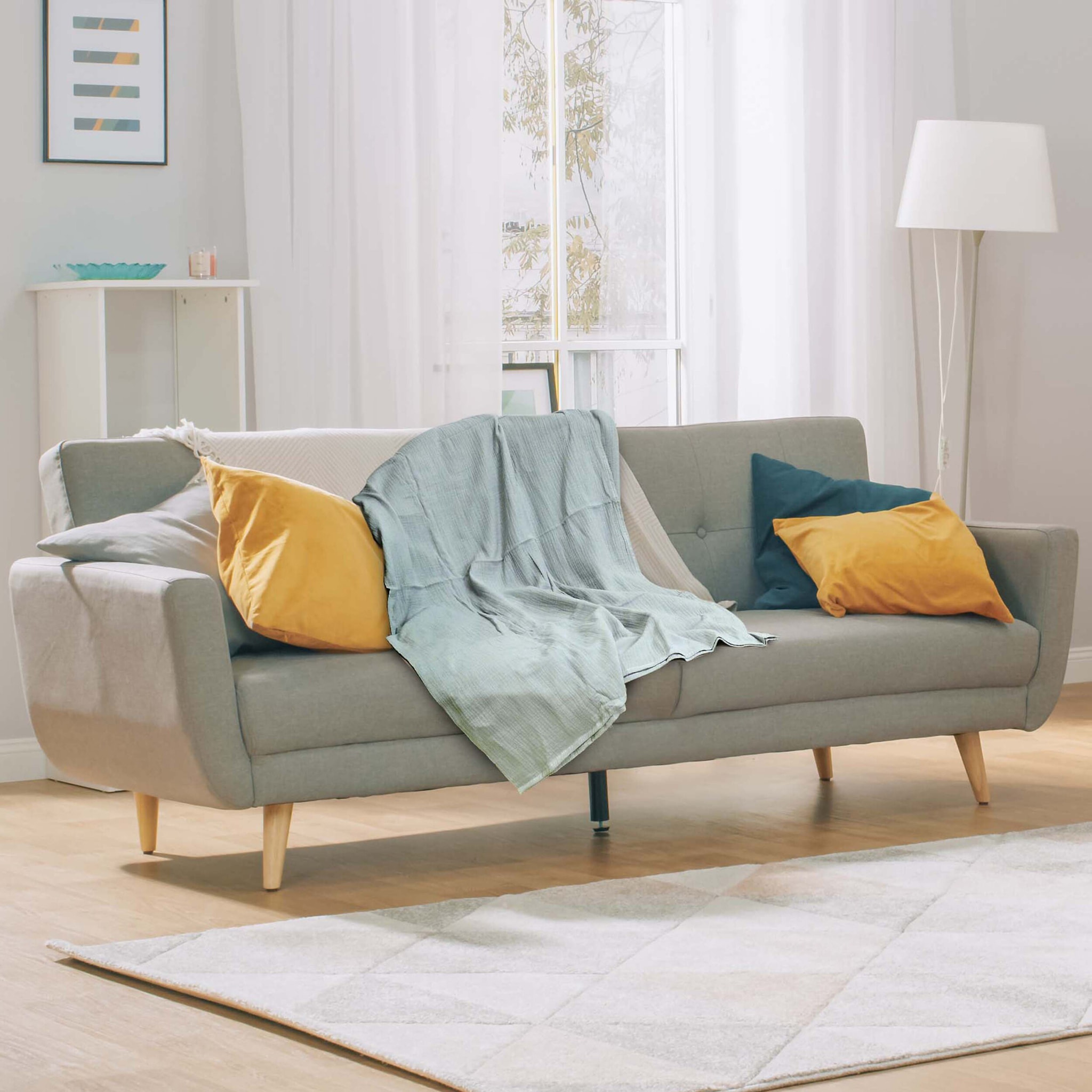 Plaid Gaze De Coton Vert Givre 120x150cm