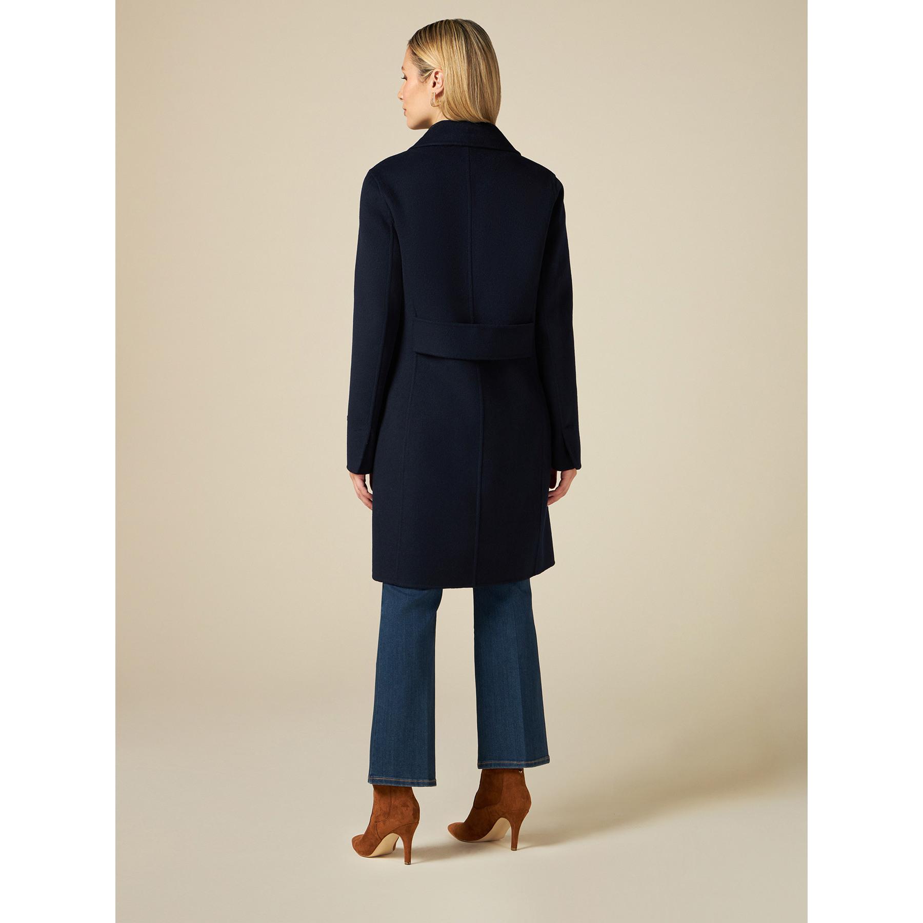 Oltre - Coat in wool blend cloth - Azul