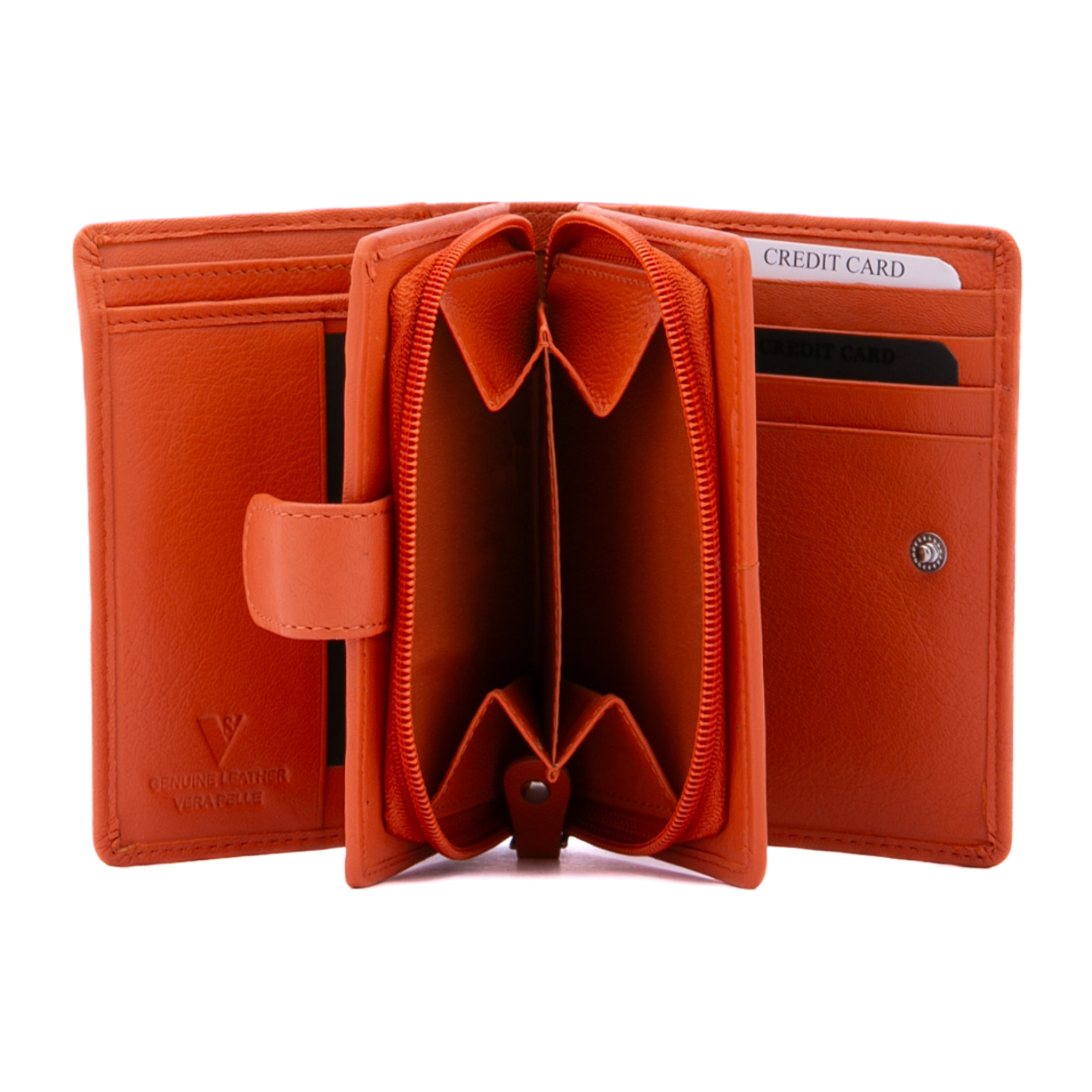 Portafoglio  da donna ecopelle Prodotto Vegano 13x9,5x4 cm