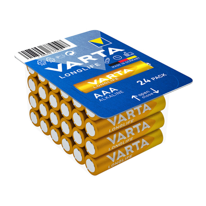 Varta - Piles LONGLIFE AAA boîte de 24