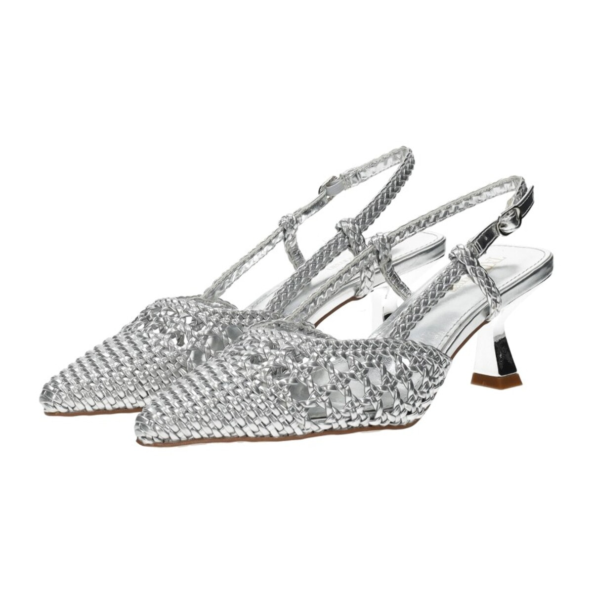 Décolleté sling back Donna Tata Italia Argentato