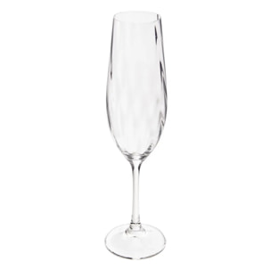 Lot de 6 flûtes Neva 260ml transparent