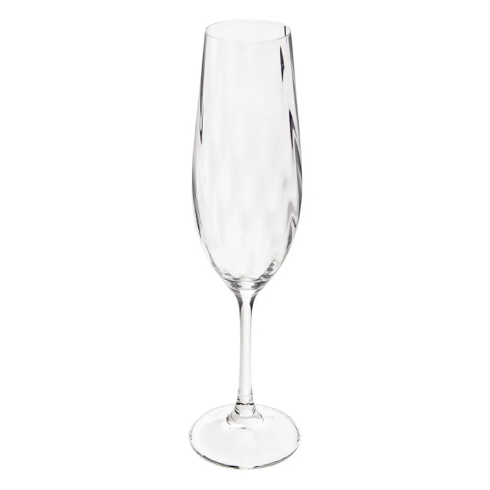 Lot de 6 flûtes Neva 260ml transparent