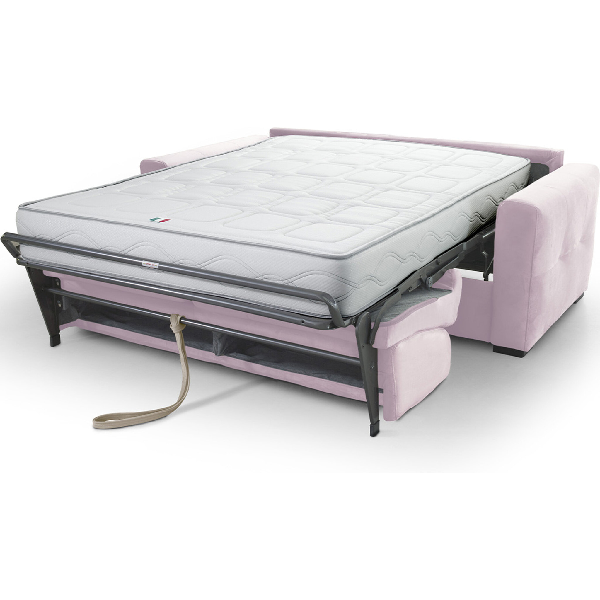 Canapé convertible express 3 places en velours - ANDREA