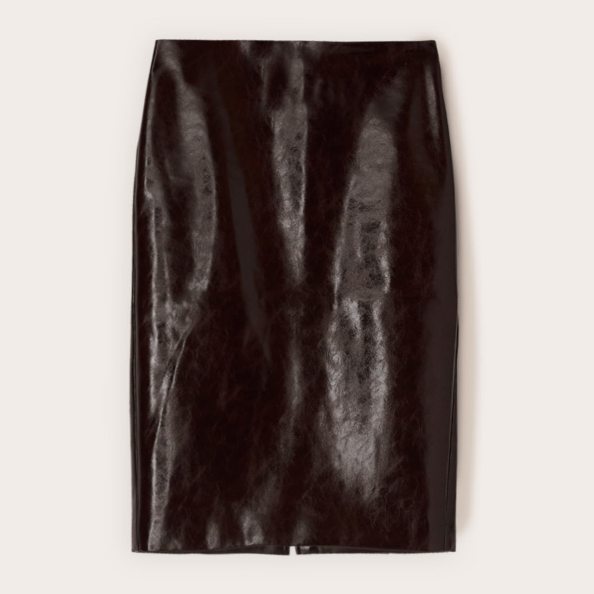 Motivi - Falda tubo midi en tejido revestido - Burgundy