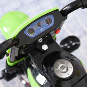 Tricycle enfants moto cross effets musicaux et lumineux coffre rangement