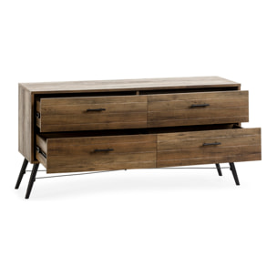 Mueble TV Clavel 4 cajones Color Rustic