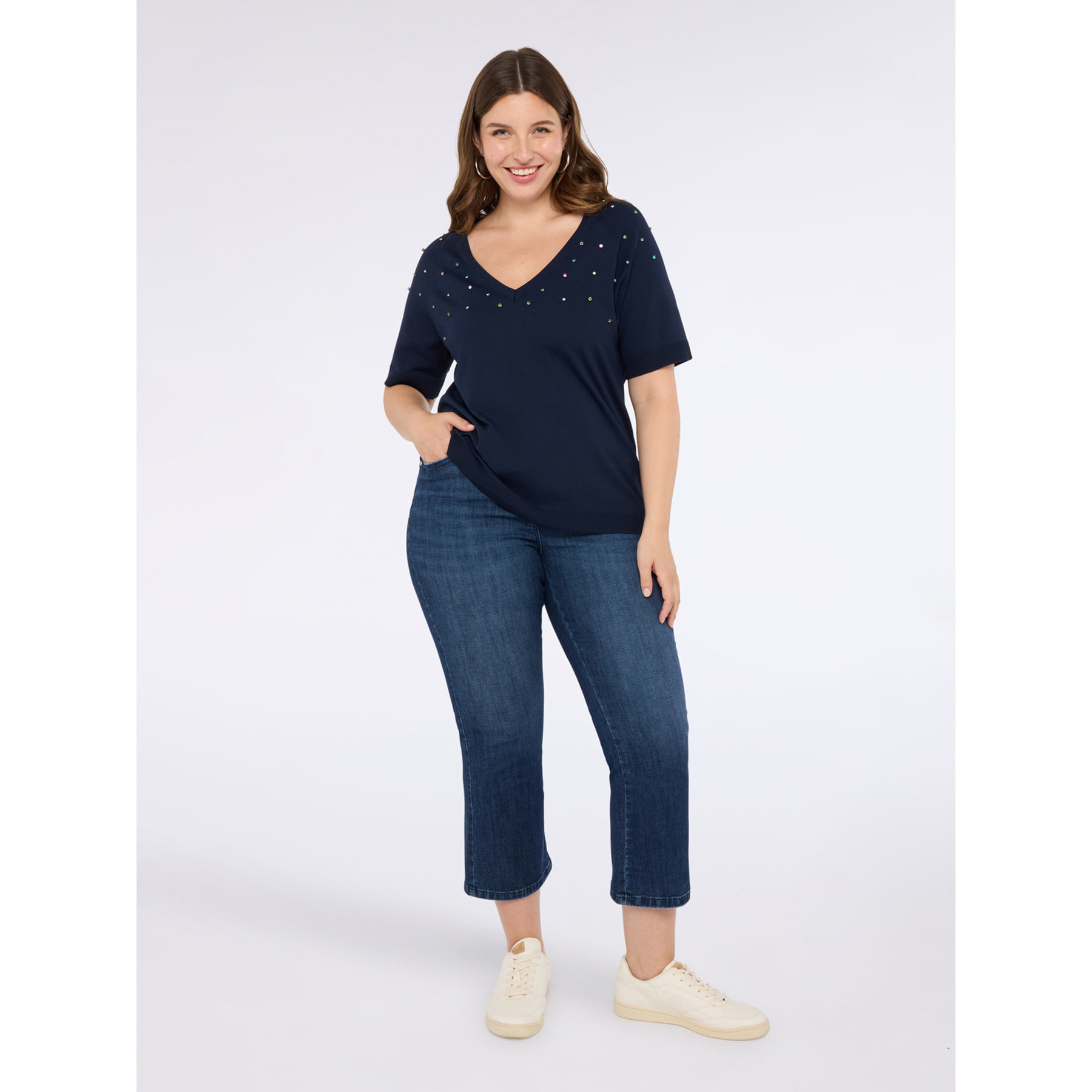 Fiorella Rubino - Jeans kick flare lavado azul - Azul