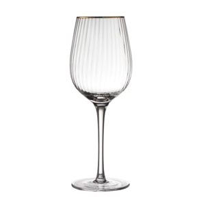 Set de 4 verres à vin rouge Palermo Gold 40 cl