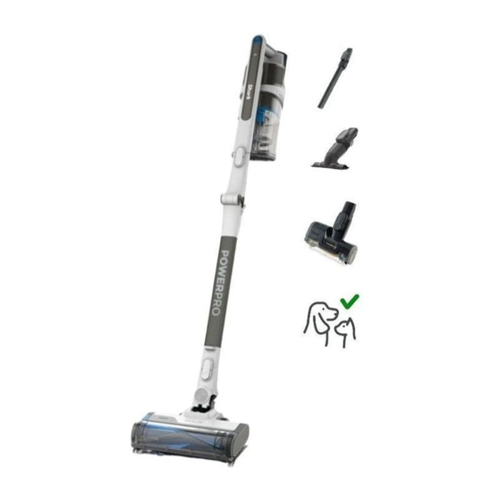Aspirateur balai SHARK IZ380EUT PowerPro Pet avec brosse motorisée pour poils d’animaux