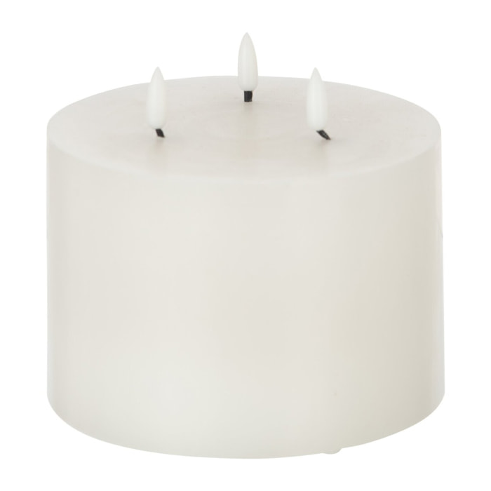 J-Line bougie 3 Flames - blanc - medium - LED