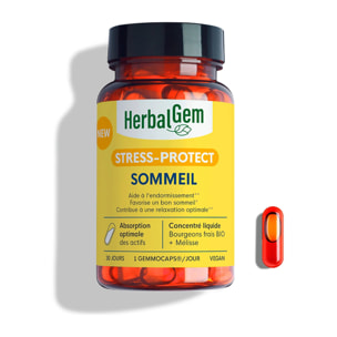Herbalgem- Complément alimentaire Sommeil - Bio - 30 GELULES