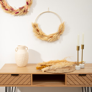 Couronne de fleurs séchées - D34 cm