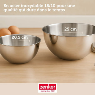 Set de 53 ustensiles de pâtisserie moules à gâteaux bols et spatule Zenker Smart Pastry