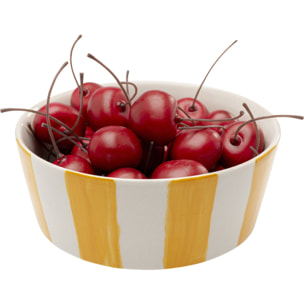 Bols Cocina jaunes et blancs 14cm set de 4 Kare Design