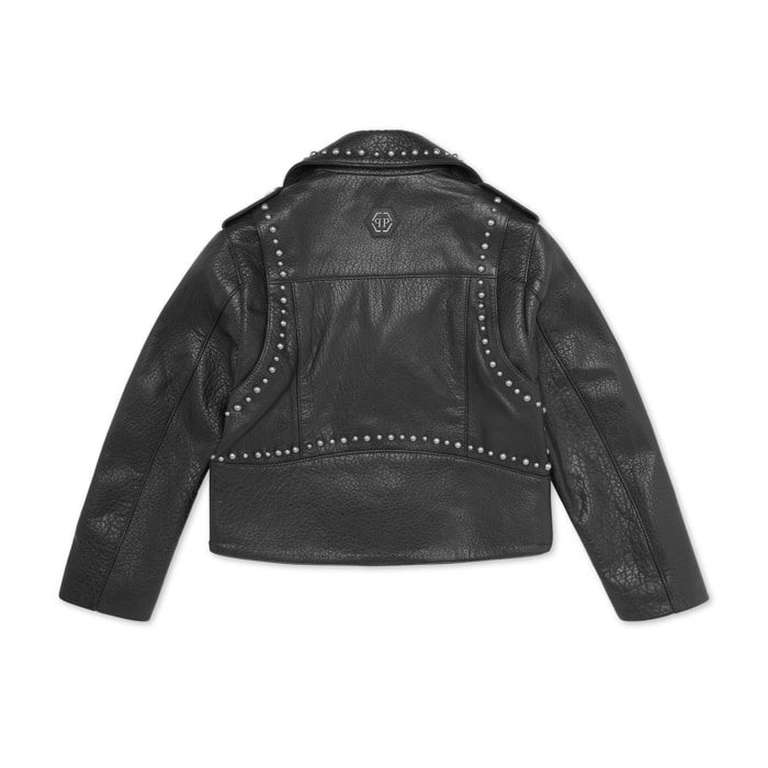 PHILIPP PLEIN Leather Biker SMILE