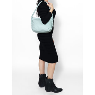 Borsa a spalla da donna - Modello Isara - Vera pelle - 26.0 x 22.0 x 9.0 cm