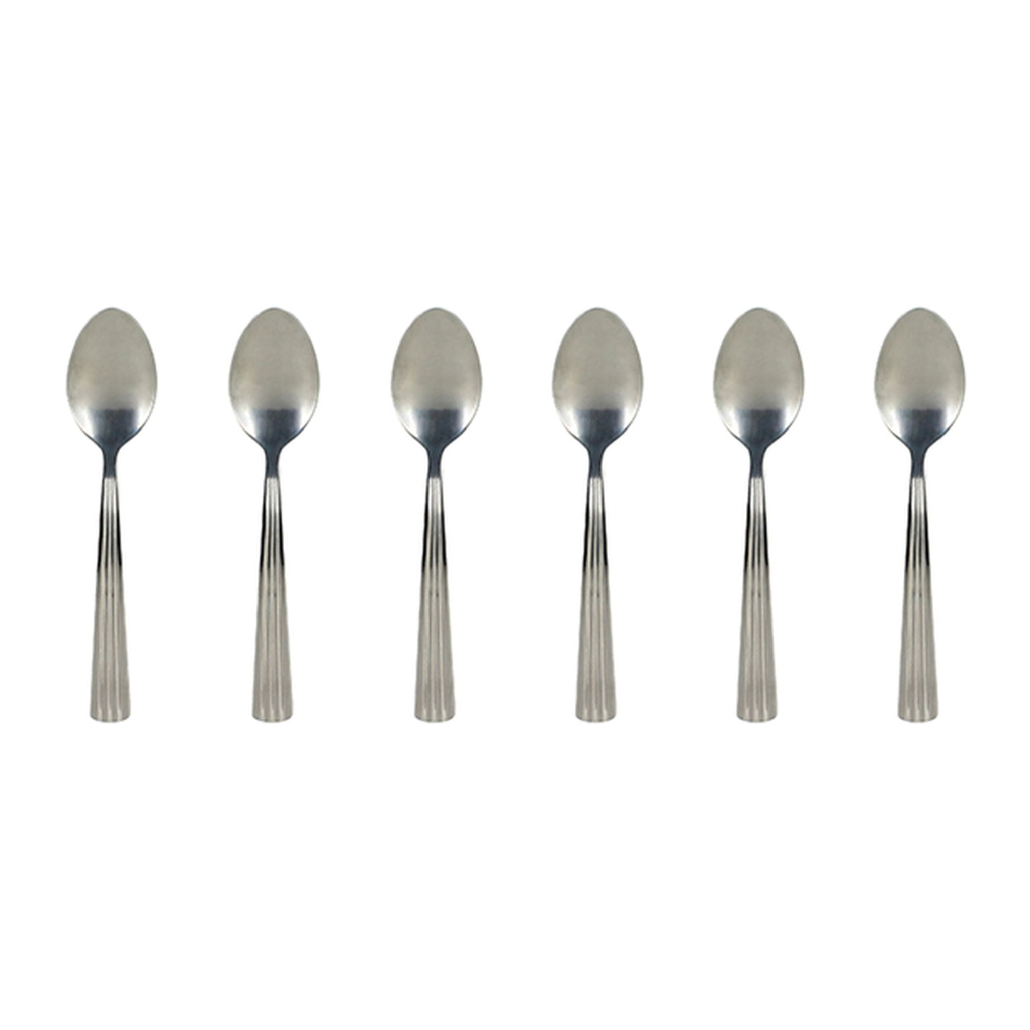 Lot de 6 cuillères à café en acier inoxydable  LOUISE