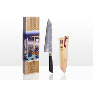 Coltello da Chef Kiritsuke | Lama 210 mm | Acciaio Inossidabile Giapponese San-Mai