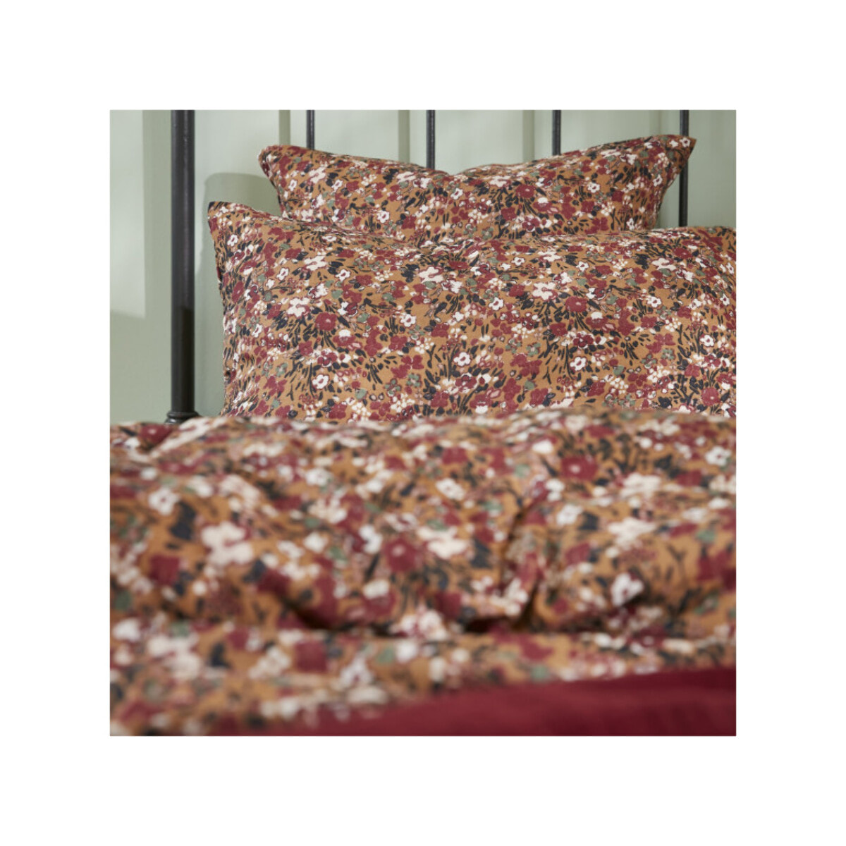 Lot de 2 taies d'oreiller 60x60 cm en gaze de coton - CAPUCINE