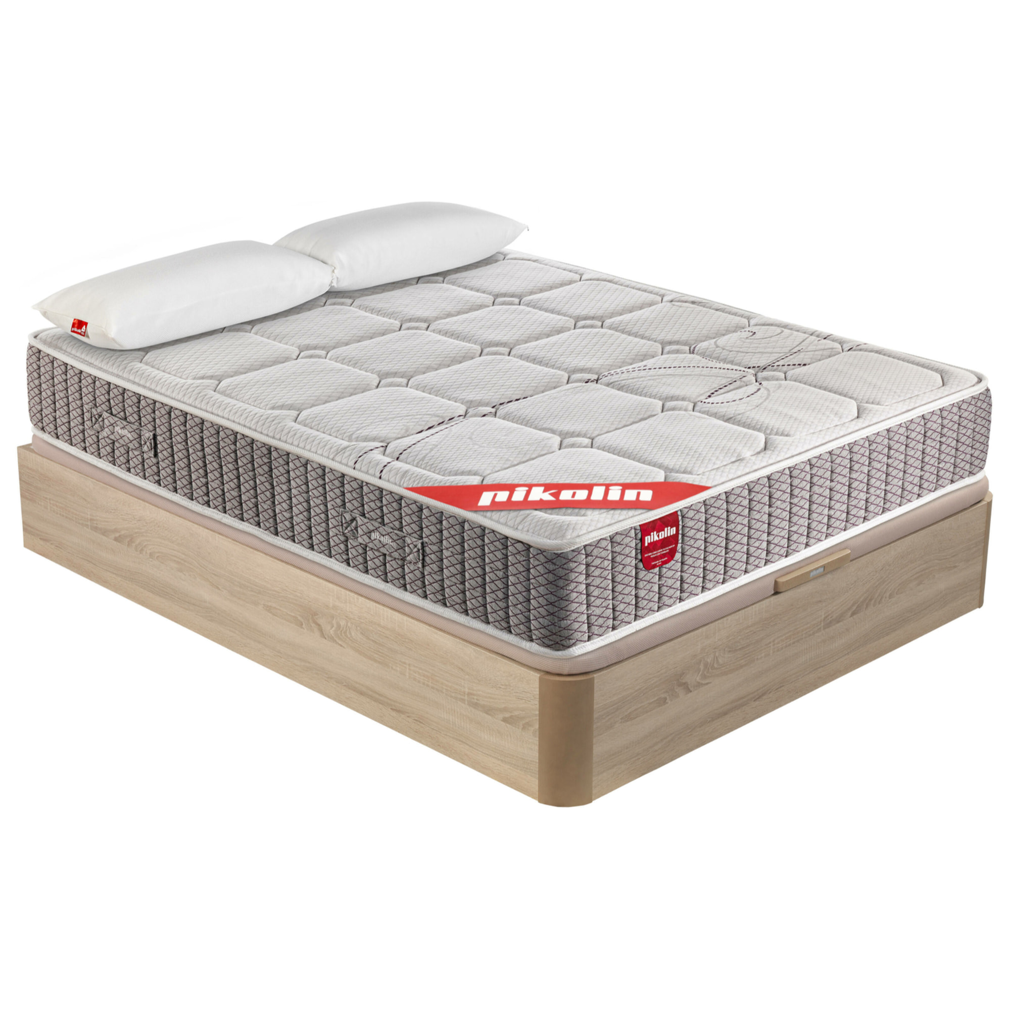 Colchón Muelles Ensacados + Canapé Abatible + Almohada | ENVIO, ENTREGA Y RETIRADA INCLUIDO | Troas