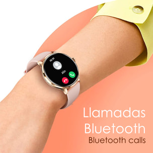 Smartwatch QS80 con chiamate BT, notifiche push. Monitor per lo sport e la salute, termometro.