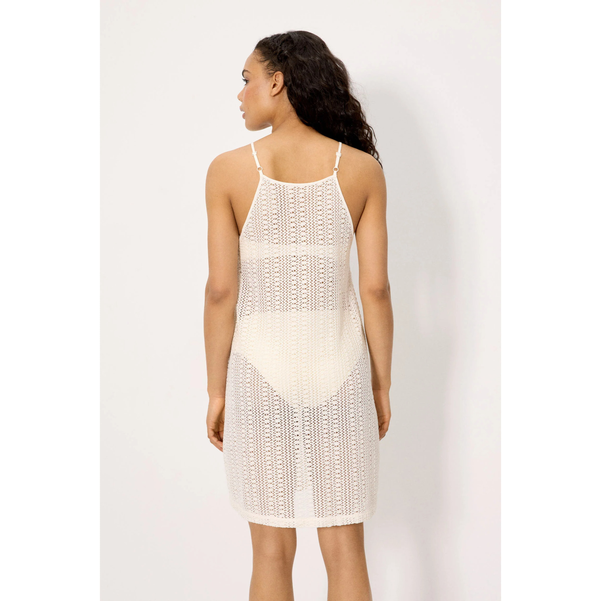Vestito corto Beige