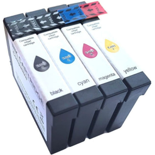 Cartouche d'encre ESSENTIELB Pack Compatible E603 XL (Noir + 3 Couleurs Haute Capacité)